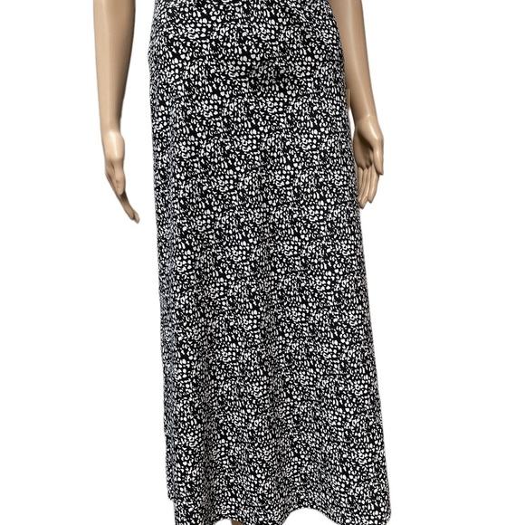 NWT Halogen black white print midi skirt size XS - Picture 3 of 11